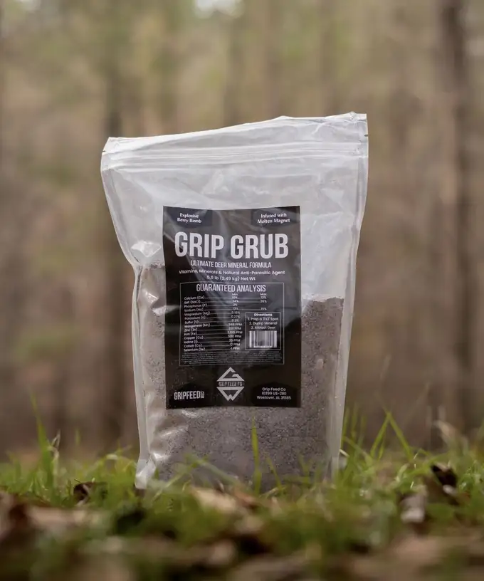 Grip Grub deer mineral — 5.5 lb resealable bag